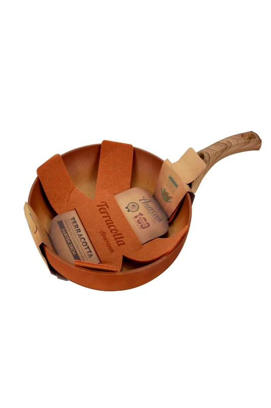 CASA DI MARVA Marva Terracotta τηγάνι αντικολλητικό 24 cm - 6971658830575