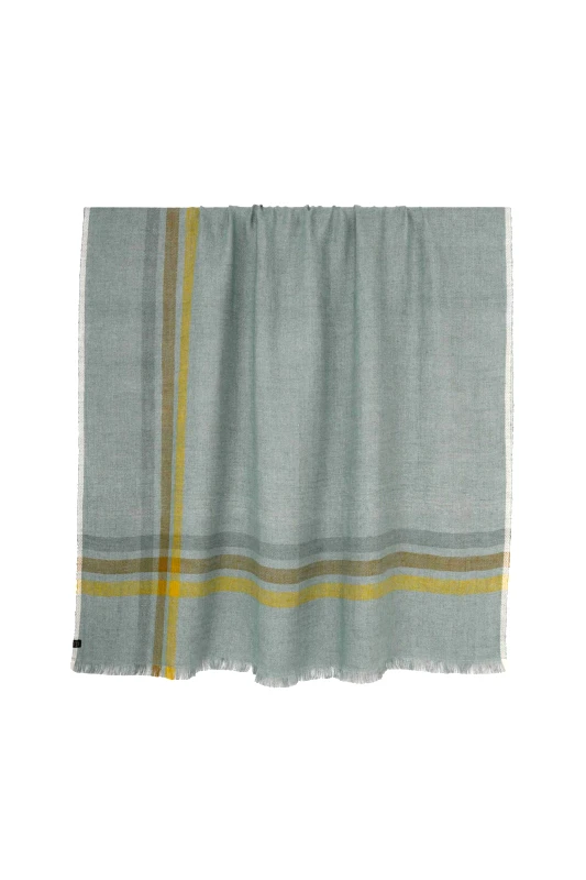 HAOMY Haomy λινό ριχτάρι "Malibu Sauge" 135 x 190 cm - 100504_05_130 Βεραμάν