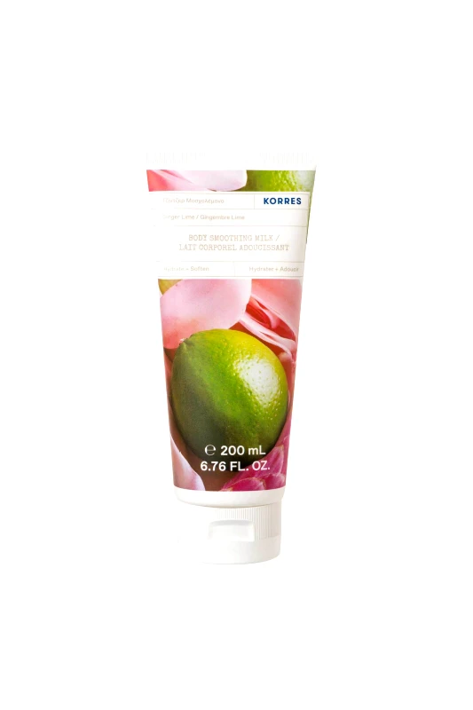 KORRES Korres Ginger Lime Body Smoothing Milk Ενυδατικό Γαλάκτωμα Σώματος με Τζίντζερ & Μοσχολέμονο 200ml - 21007307