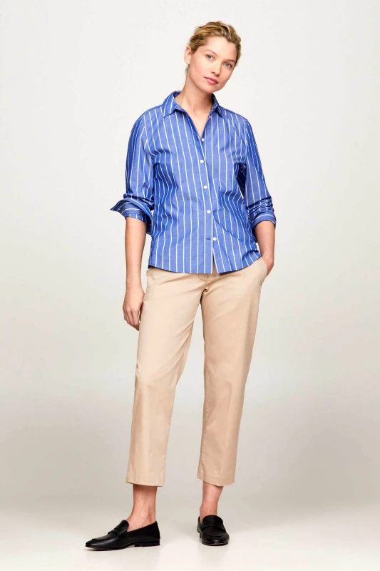TOMMY HILFIGER Tommy Hilfiger γυναικείο παντελόνι chinos Slim fit - WW0WW40504 Μπεζ