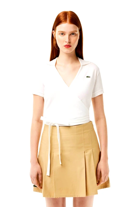 LACOSTE Lacoste γυναικεία μπλούζα κρουαζέ πόλο - PF7184 Λευκό