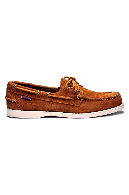 SEBAGO Sebago® ανδρικά παπούτσια boat "Portland Flesh Out" - L7111PTW-907R Καφέ
