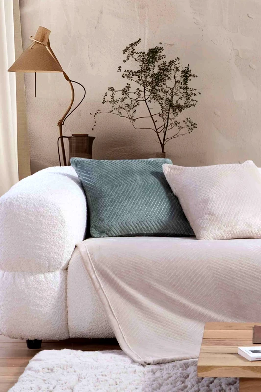NEF-NEF HOMEWARE NEF-NEF ριχτάρι πολυθρόνας "Dakari" 130 x 180 cm - 033958 Εκρού
