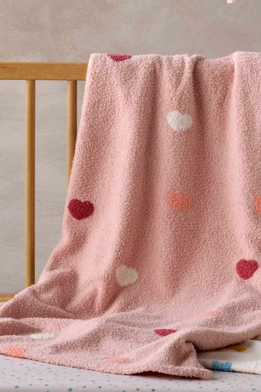 KENTIA Kentia βρεφική πλεκτή κουβέρτα αγκαλιάς με all-over print "Astero 14" - 000076173