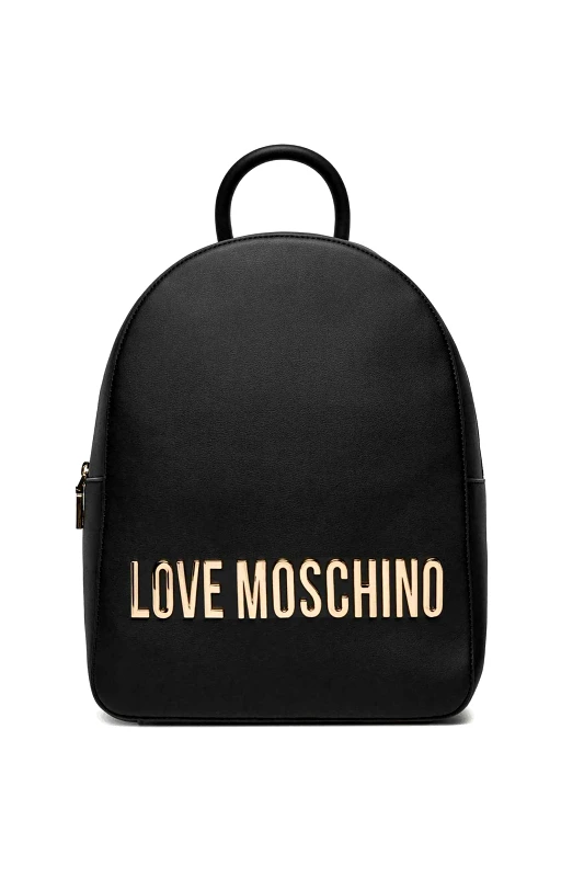 LOVE MOSCHINO Love Moschino γυναικείο backpack με ανάγλυφο μεταλλικό λογότυπο - JC4193PP1MKD0 Μαύρο