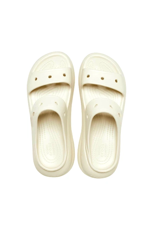 CROCS Crocs γυναικεία σανδάλια μονόχρωμα "Crush Sandal" - E69004 Κρέμ