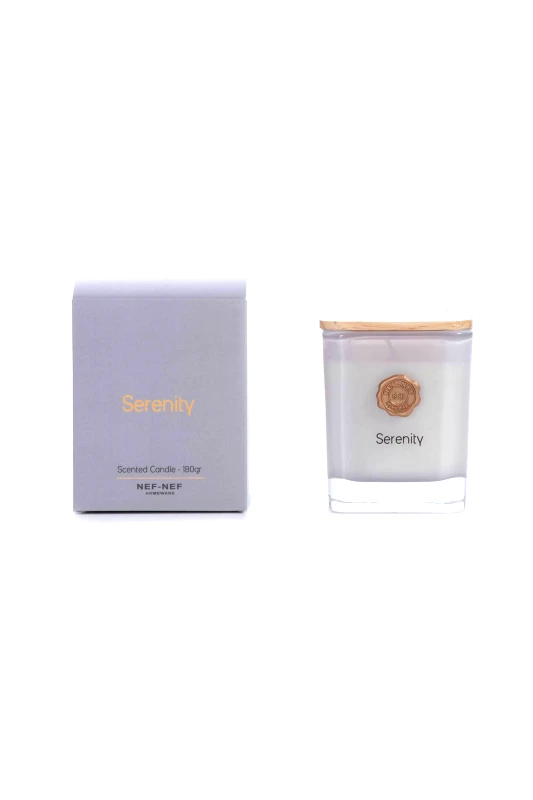NEF-NEF HOMEWARE NEF-NEF αρωματικό κερί "Serenity" 180 gr - 036430 Γκρι