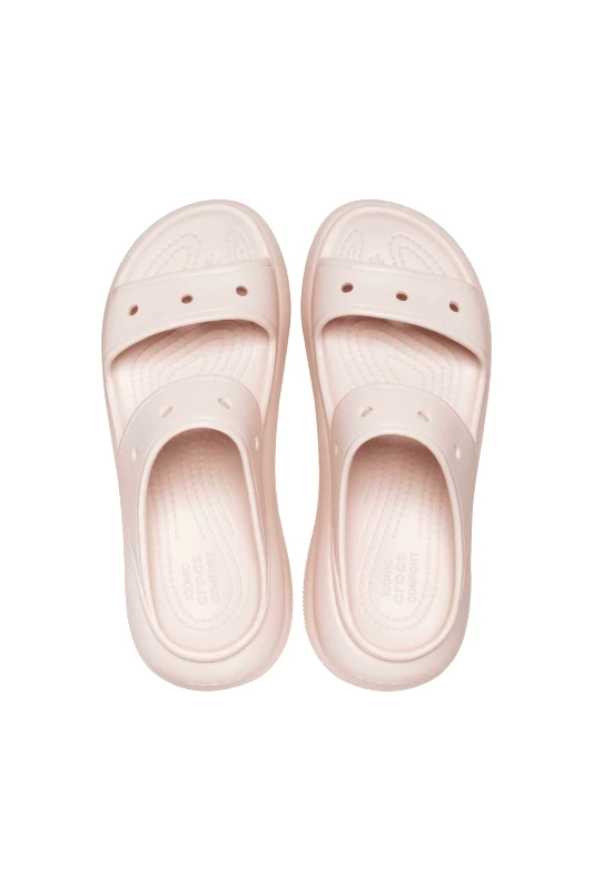 CROCS Crocs γυναικεία σανδάλια μονόχρωμα "Crush Sandal" - E69004 Ροζ