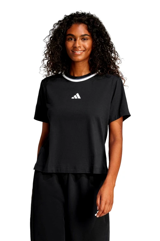 ADIDAS Adidas γυναικείο T-shirt Regular Fit "Essentials Color Pop" - JD5551 Μαύρο