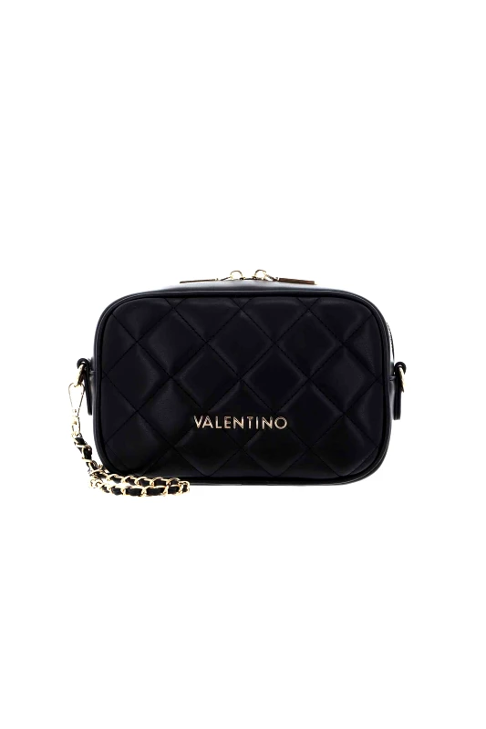 VALENTINO BY MARIO VALENTINO Valentino γυναικείο mini bag crossbody καπιτονέ με μεταλλικό λογότυπο "Ocarina" - 17LVBS3KK51R/OC Μαύρο