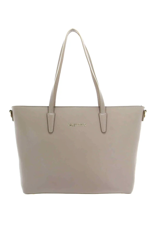 VALENTINO BY MARIO VALENTINO Valentino γυναικεία τσάντα shopper με μεταλλικό λογότυπο "Zero" - 17LVBS7B301/ZER Μπεζ
