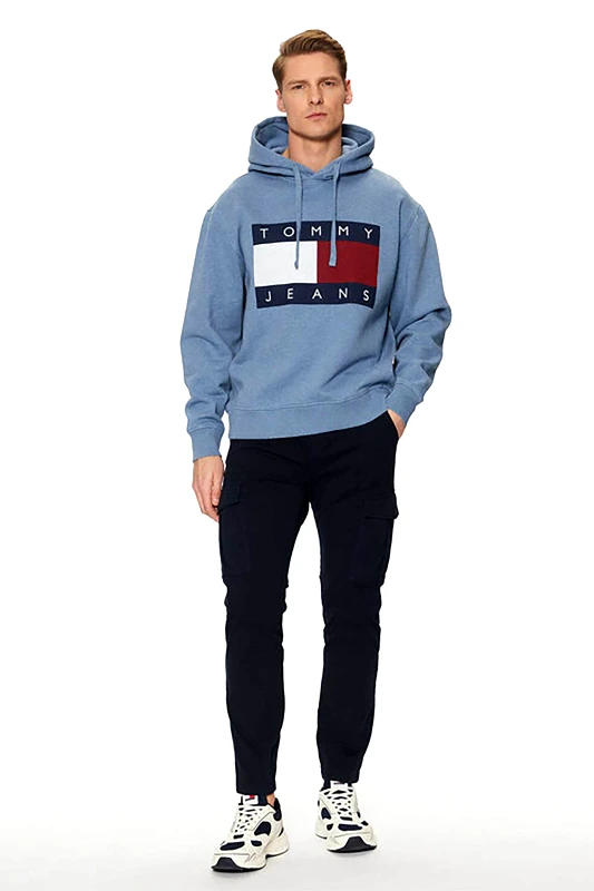 TOMMY JEANS Tommy Jeans ανδρικό παντελόνι cargo Regular Fit - DM0DM20281 Μπλε Σκούρο