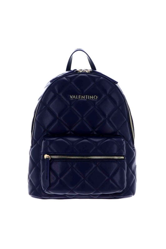 VALENTINO BY MARIO VALENTINO Valentino γυναικείο backpack καπιτονέ με μεταλλικό λογότυπο "Ocarina" - 17LVBS3KK37R/OC Μπλε Σκούρο