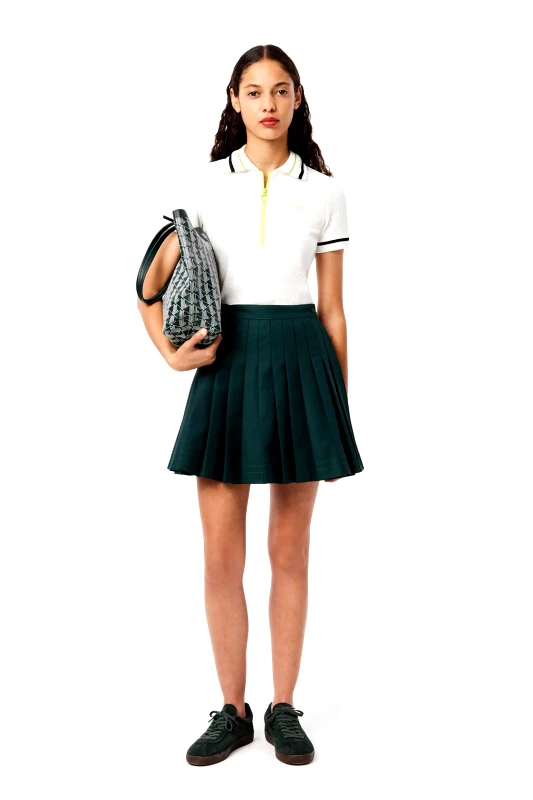 LACOSTE Lacoste γυναικεία mini φούστα πλισέ - JF4170-00 Κυπαρισσί