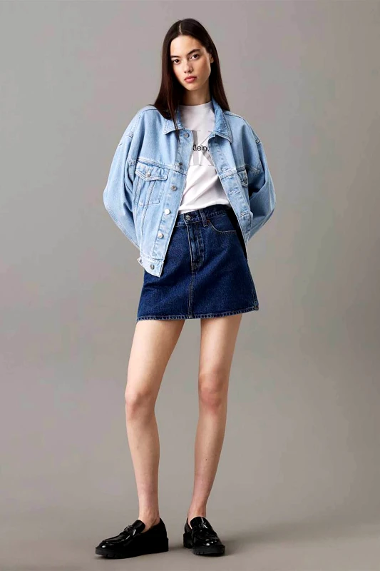 CALVIN KLEIN JEANS Calvin Klein Jeans γυναικείο denim jacket Boxy Fit - J20J224548 Denim Blue