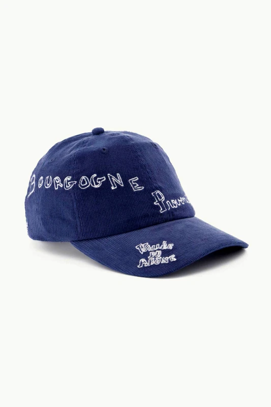 MAISON LABICHE Maison Labiche ανδρικό καπέλο κοτλέ "French Wines" - VABEAUMONTVINS Μπλε