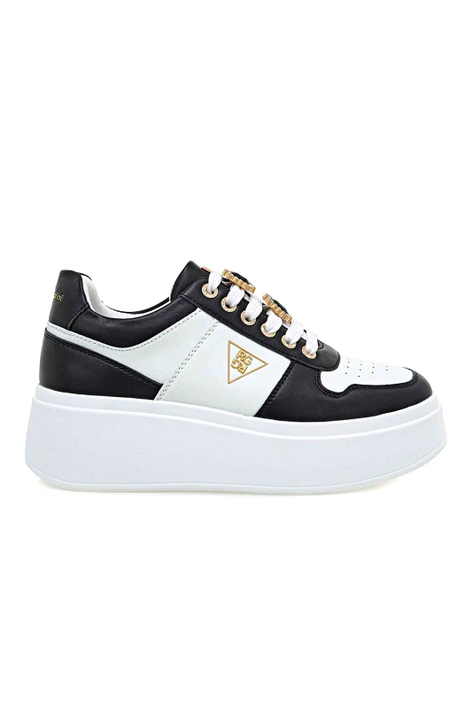 RENATO GARINI Renato Garini γυναικεία sneakers με μεταλλικό λογότυπο - U119R5553483 Λευκό