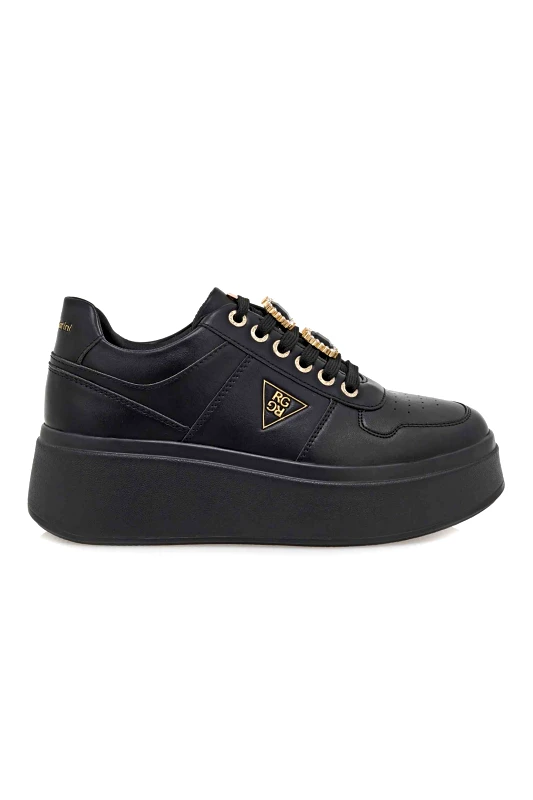 RENATO GARINI Renato Garini γυναικεία sneakers με μεταλλικό λογότυπο - U119R5553001 Μαύρο