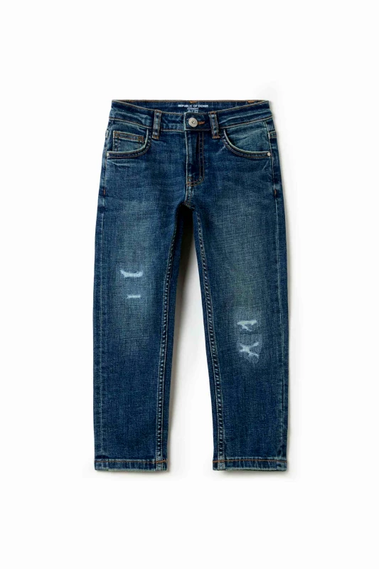 OVS KIDS OVS παιδικό τζιν παντελόνι πεντάτσεπο - 002182788 Μπλε Σκούρο