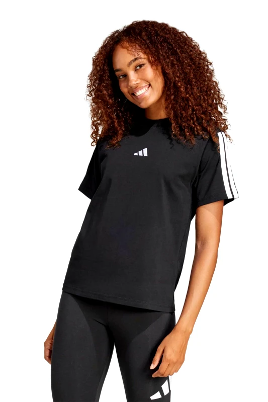 ADIDAS Adidas γυναικείο T-shirt Classic Fit "Essentials 3-Stripes" - JM2393 Μαύρο
