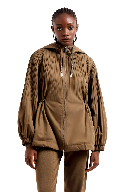 ARMANI EXCHANGE Armani Exchange γυναικείο jacket με πλισέ σχέδιο - XW000150AF10843 Καφέ