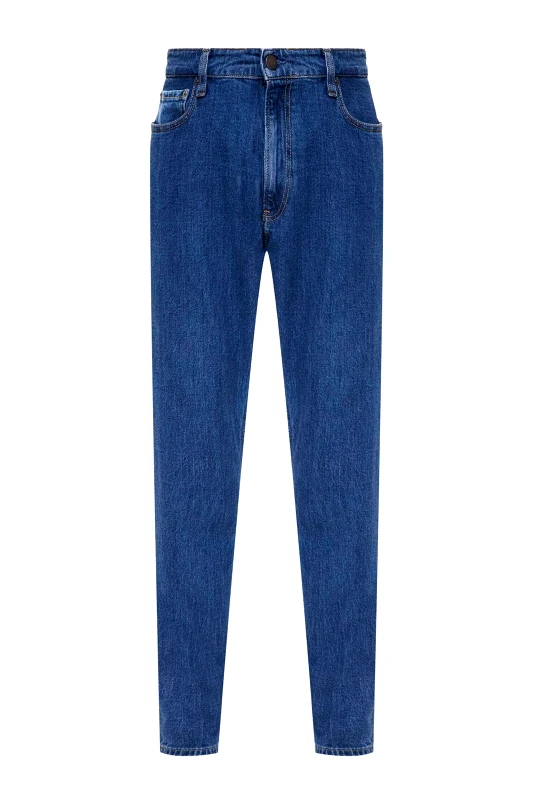 CALVIN KLEIN Calvin Klein ανδρικό τζιν παντελόνι πεντάτσεπο Tapered Fit - K10K113641 Denim Blue