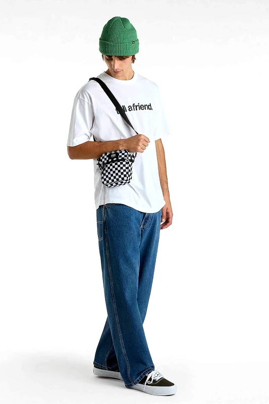 VANS Vans ανδρικό τζιν παντελόνι πεντάτσεπο Loose Fit "Skate Check-5" - VN000KXMAHU1 Denim Blue