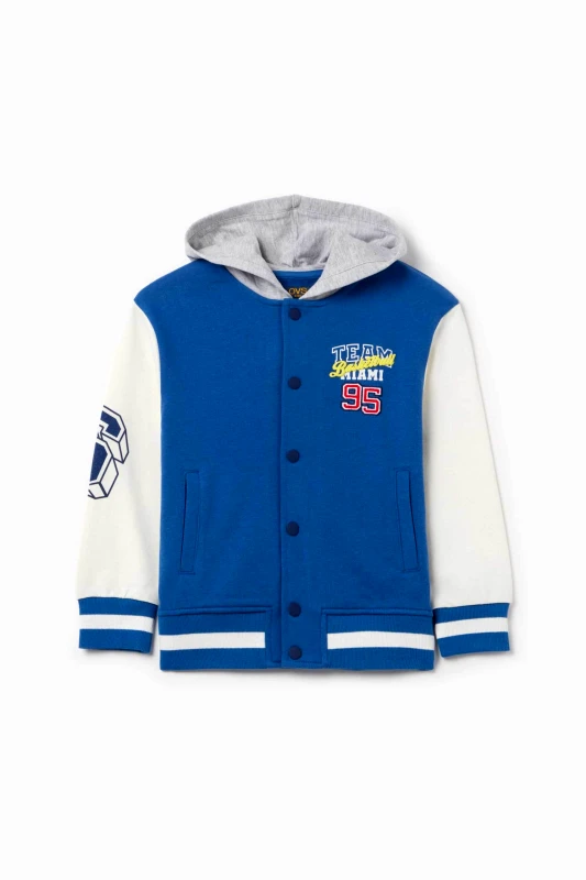 OVS KIDS OVS παιδική ζακέτα φούτερ με κουκούλα - 002182761 Μπλε Σκούρο