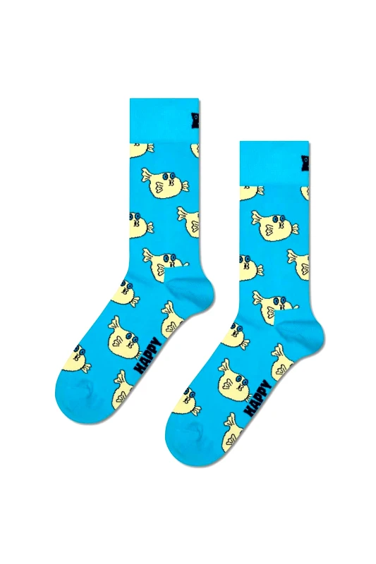 HAPPY SOCKS Happy Socks unisex κάλτσες "Blowfish" - P002581 Γαλάζιο