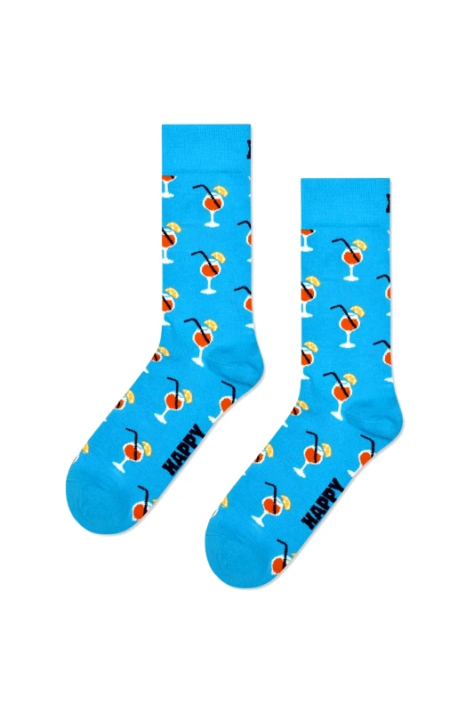 HAPPY SOCKS Happy Socks unisex κάλτσες "Orange Spritz" - P002573 Γαλάζιο