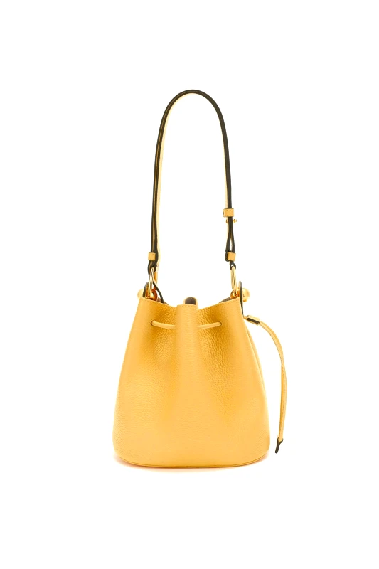 FURLA Furla γυναικεία δερμάτινη τσάντα bucket "Sfera Mini" - WB01514-BX0176CRE00 Κίτρινο