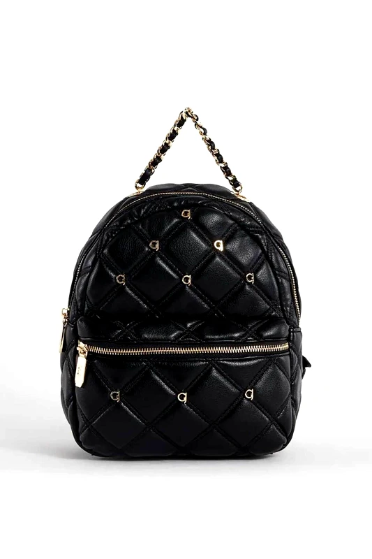GAUDÍ Gaudi γυναικείο backpack faux leather με καπιτονέ σχέδιο - V4AI-11831 Μαύρο