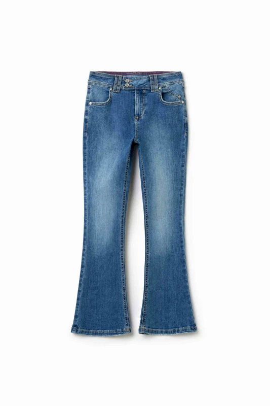 OVS KIDS OVS παιδικό τζιν παντελόνι bootcut πεντάτσεπο - 002194602 Denim Blue