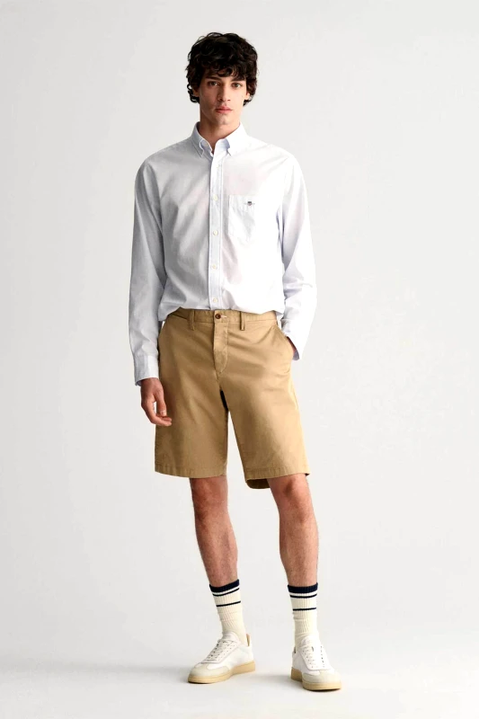 GANT Gant ανδρική chino βερμούδα Comfort Stretch Casual Fit - 205066 Μπεζ