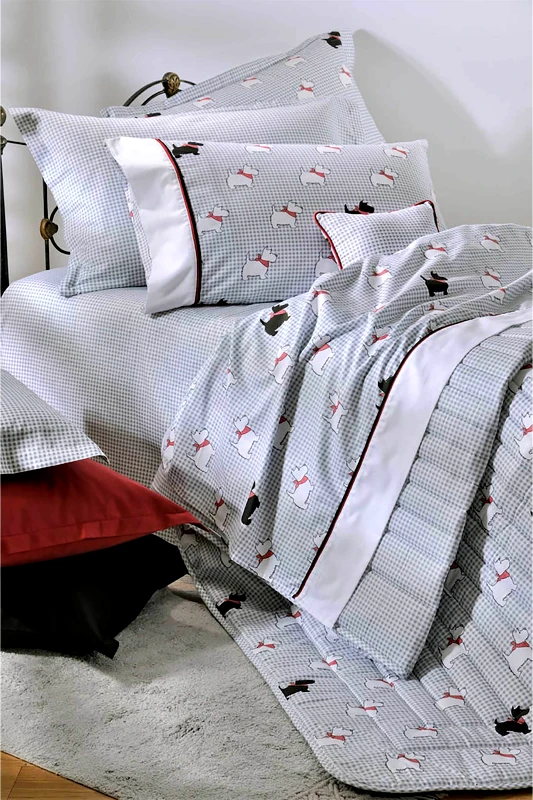 DOWN TOWN HOME DOWN TOWN Home πάπλωμα μονό "767 Scottish Dog" 170 x 240 cm - 31-0230