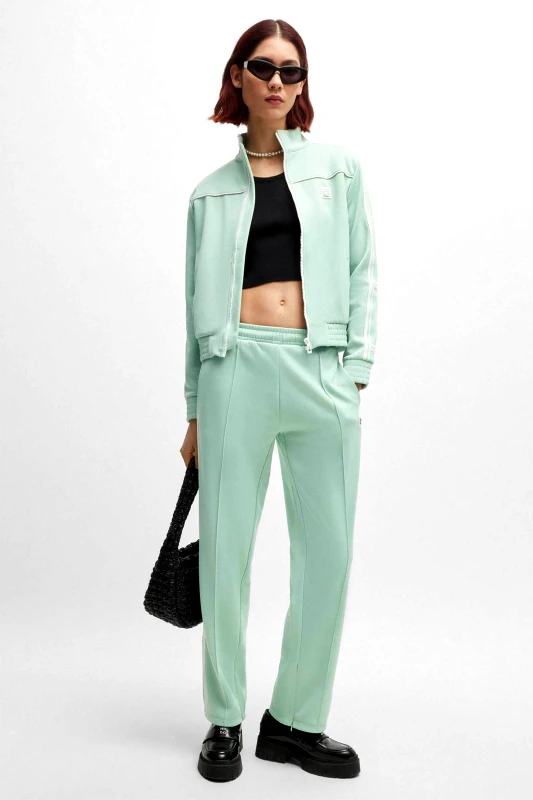 HUGO Hugo Boss γυναικείο παντελόνι φόρμας μονόχρωμο "Νamille" - 50517117 Βεραμάν