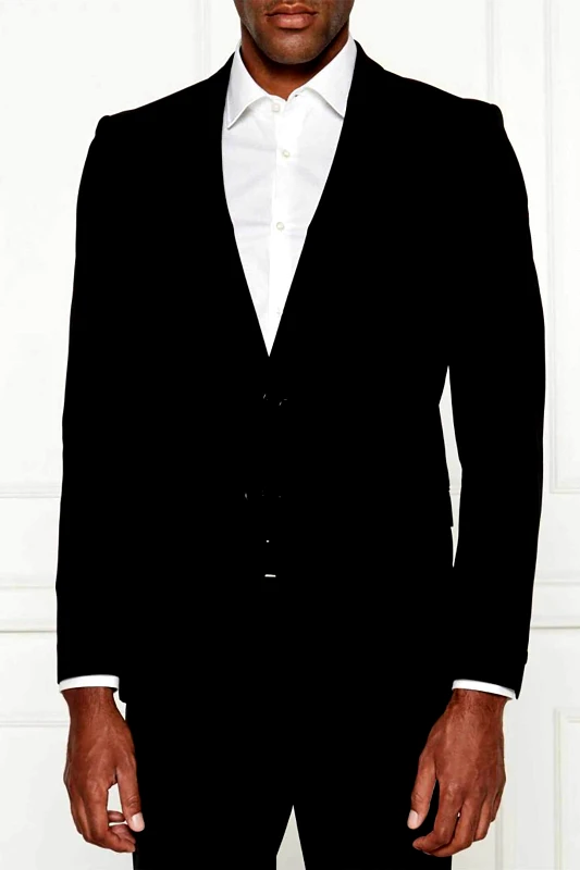 HUGO Hugo Boss ανδρικό σακάκι μονόχρωμο Regular Fit - 50525310 Μαύρο