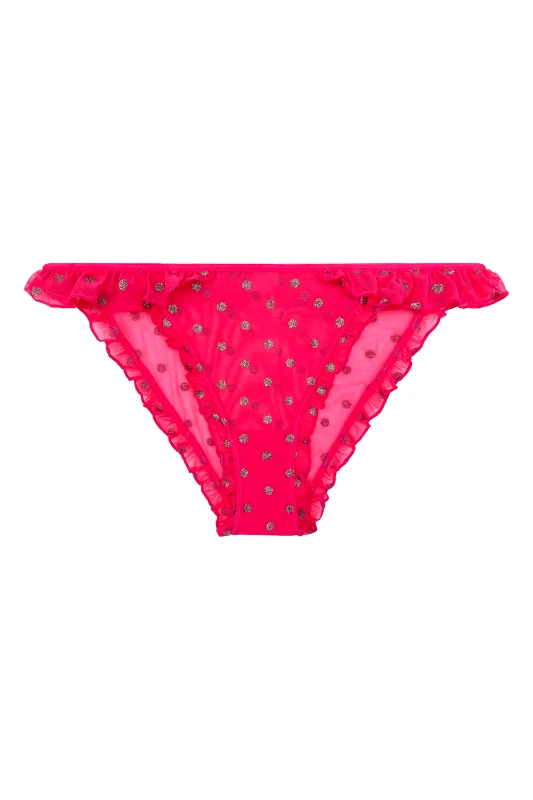 LOVE STORIES Love Stories γυναικείο σλιπ μονόχρωμο με πουά σχέδιο "Frances" - L2371670525 Φούξια