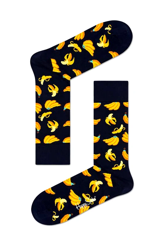 HAPPY SOCKS Happy Socks unisex κάλτσες "Banana" - BAN01-6550 Μαύρο