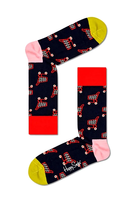 HAPPY SOCKS Happy Socks unisex κάλτσες "Shop Til You Drop" - SYD01-6500 Μαύρο