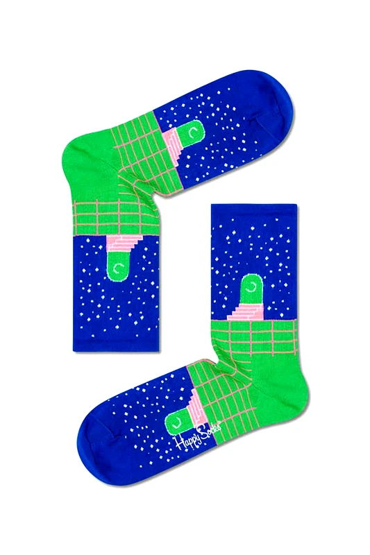 HAPPY SOCKS Happy Socks unisex κάλτσες 3/4 "Future Unknown" - ATFUT14-6300 Μπλε