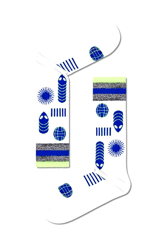 HAPPY SOCKS Happy Socks ανδρικές κάλτσες "Space Creatures" - ATSCR27-1000 Μαύρο