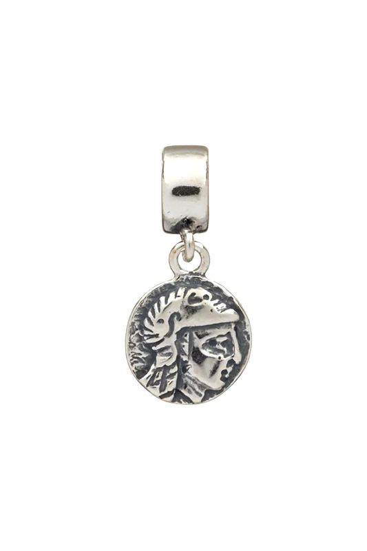 TEDORA ITALY Tedora ασημένιο charm με ανάγλυφο σχέδιο - BEBV184