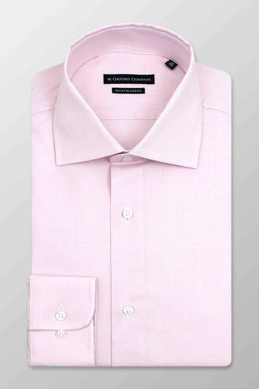 OXFORD COMPANY Oxford Company ανδρικό κλασικό πουκάμισο Regular Fit - Z511NRU20.05 Ροζ