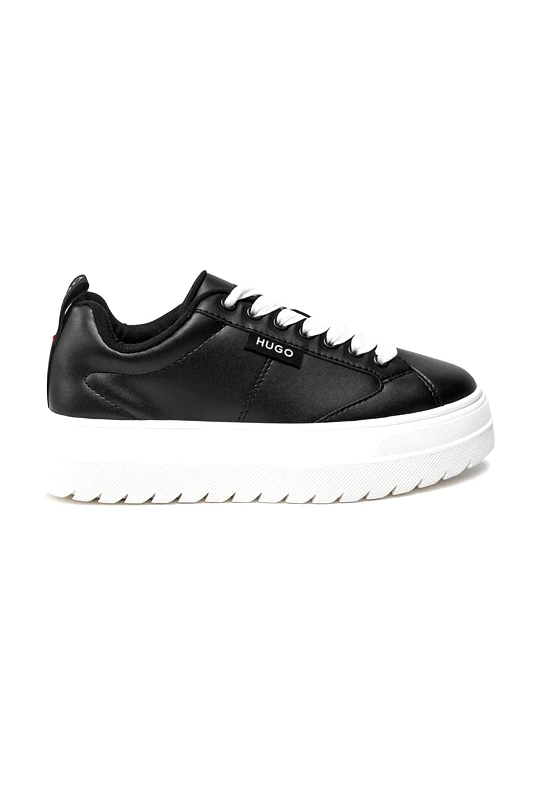 HUGO Hugo Boss γυναικεία sneakers μονόχρωμα με λογότυπο - 50520718 Μαύρο