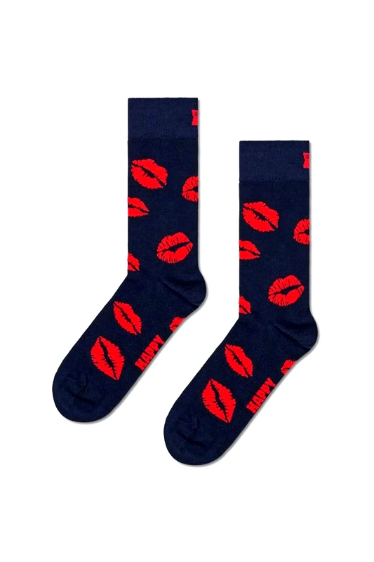 HAPPY SOCKS Happy Socks unisex κάλτσες "Kisses" - P001526 Μπλε Σκούρο
