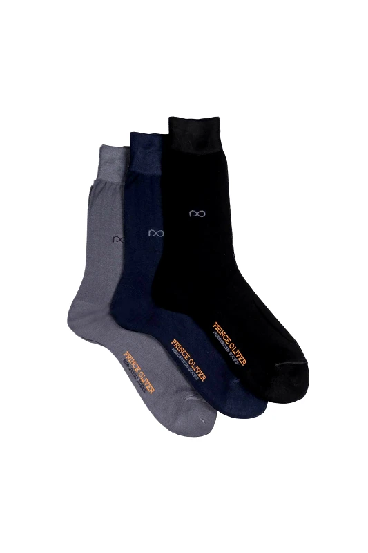 PRINCE OLIVER Prince Oliver σετ ανδρικές κάλτσες "All Seasons" - 29630024 Μαύρο
