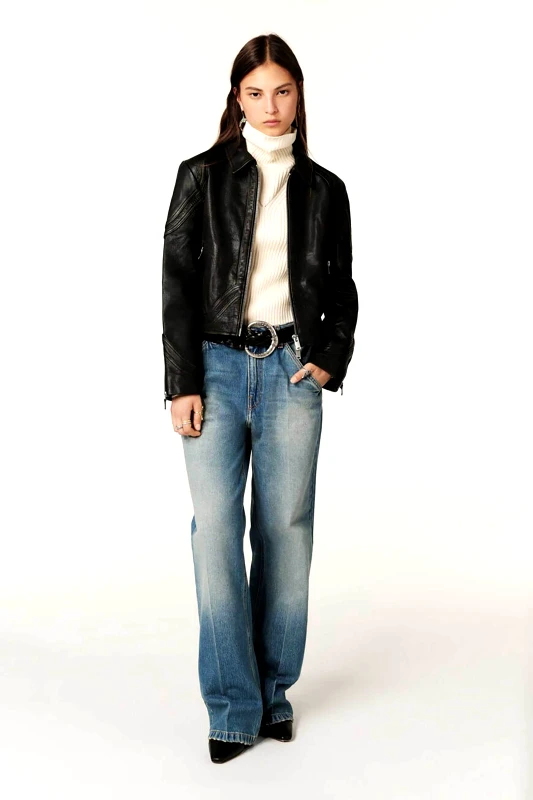 BA&SH ba&sh γυναικείο τζιν παντελόνι Wide Fit "Vecchi" - 1H24VECC Denim Blue