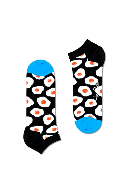HAPPY SOCKS Happy Socks unisex κάλτσες κοντές "Sunny Side Up" - EGS05-9300 Μαύρο