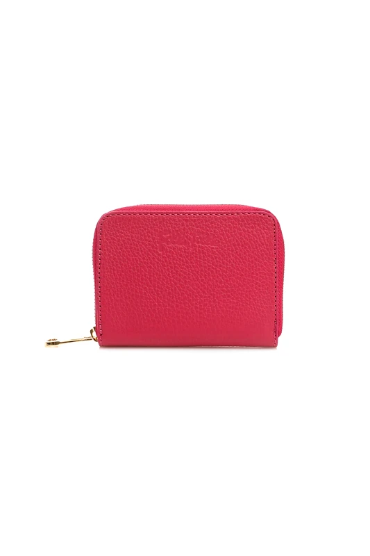 FOLLI FOLLIE Folli Follie γυναικείο πορτοφόλι μικρό με ανάγλυφο λογότυπο "Mini Discoveries" - WA22L002GF Φούξια